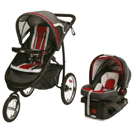 Graco Fastaction Fold Jogger Click Connect Travel System - Chili