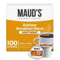 Maud's Breakfast Blend Coffee Pods, Bubbies Breakfast Blend, Compatible w/ K-Cup Brewers, 100ct