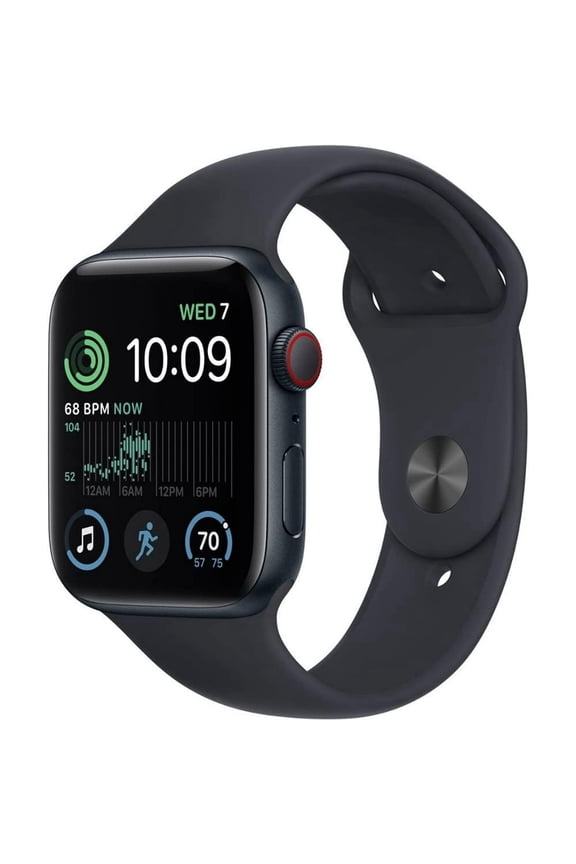 Restored Apple Watch SE (2022) 2nd Gen 44mm A2727 (GPS + Cellular) Midnight (Refurbished)