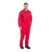 Portwest C813 Mens Liverpool Lightweight Safety Coverall Red, Large