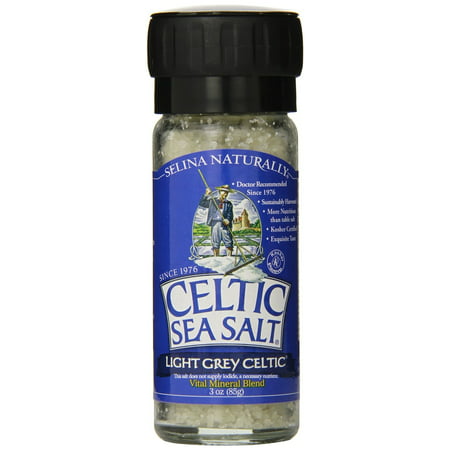 Celtic Sea Salt Grey Coars Salt Grinder, 3 Oz