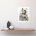 thumbnail image 2 of Yorkshire Terrier Dog in Wildflowers Bright Watercolour Illustration Unframed Wall Art Print Poster Home Decor Premium, 2 of 4