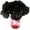 Black, variant on Burgundy Artificial Peony Flowers for Halloween Home Decoration, 5 Pcs Red Faux Peonies for Fall Decoration, Silk Flowers Bouquet (5, Maroon)