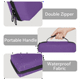thumbnail image 4 of Herdesigns Dark Purple Carry Case Compatible for Nintendo Switch OLED Model 2021/Switch 2017, Protective Travel Switch Carrying Case with 20 Game Card Slots for Switch Console & Accessories, 4 of 8