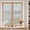 Cream, variant on Privacy Window Film, Bluish Green Greek Key Static Cling Stained Glass Window Film, UV Sun Blocking Stickers, Non-Adhesive Laser Windows Tint 17.7"x39.3" Geometric Greece Ancient Farmhouse Geo