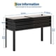 thumbnail image 3 of Cama de Jardín Elevada con Patas, Caja de Macetas Elevada, Cama Elevada para Flores para Exteriores, Caja de Macetas de Metal para Verduras, Flores y Hierbas, Apta para Patio, Jardín Trasero, 3 of 11