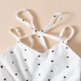 thumbnail image 4 of OUSITAID Robe d'Été Élégante pour Petite Fille Col en V Sans Manches Taille Élastique Robe Multi-Couches avec Bandeau, 4 of 8