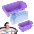 thumbnail image 1 of moldes grandes de silicona para cubitos de hielo, cubitos de hielo gigantes reutilizables, moldes para hacer ladrillos, bandeja de hielo grande para refrigeradores y bañeras de hielo, accesorios para, 1 of 4