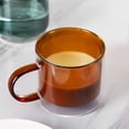 thumbnail image 4 of Bacimi Double Wall Insulated Coffee Mugs Set of 4 / 9oz - Clear Borosilicate Mug with Handle - Thermal Drinking Cups for Espresso, Cappuccino, Latte, Tea, Hot Beverage, Wine - Microwave Safe, 4 of 6