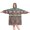 Brown Geometric Triangle, variant on Wearable Oversized Blanket,Boho Golden Ethnic Pattern Wearable Blanket Hoodie for Adults,Cozy Hooded Blankets with Super Pockets,Super Warm Fuzzy Pullover for Women & Men
