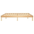 thumbnail image 6 of Full Size Wood Platform Bed Frame, No Box Spring Needed, Solid Pine Wood Full Bed Frame, Japanese Full Bed Frame - Natural, 6 of 11
