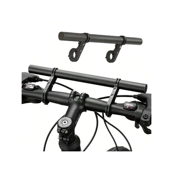 Bicycle Handlebar Extended Bracket MTB Headlight Mount Extender Bar Parts Red 10cm/3.93in