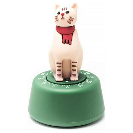 

Cute Cat Mechanical Kitchen Cooking Timer 55-Minute Countdown Timer