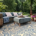 thumbnail image 5 of Safavieh Courtyard Connie Floral Indoor/Outdoor Area Rug, Natural/Blue, 5'3" x 7'7", 5 of 12