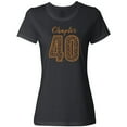 thumbnail image 3 of Inktastic Chapter 40 Fortieth Birthday Leopard Print Women's T-Shirt, 3 of 5