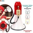 thumbnail image 4 of Megaphone Speakers Blow Horn Pro Loud Speaker Bullhorn Handheld Siren Voice Recording, 4 of 5