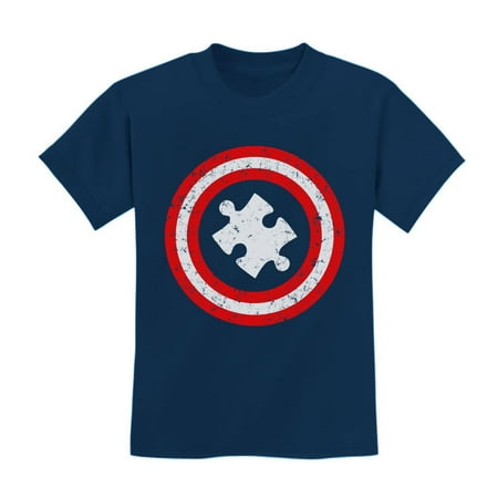 

Tstars Boys Unisex Autism Awareness Kids Shirt Puzzle Superhero Captain Autism Autistic Spectrum Awareness Acceptance Autistic Support Shirts for Boys Kids T-Shirt
