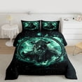 thumbnail image 2 of jejeloiu Boho Soldier Queen Comforter Set,Galaxy Starry Night Bedding Comforter Set For Boys Kids Reversible 3pcs, 2 of 8