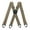Beige, variant on Heavy Duty Suspenders for Men Work Biker Outdoor 3.8cm Wide X-Back with 4 Snap Hook Adjustable Elastic Trouser Braces Strap Belt