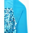 thumbnail image 5 of iiniim Girls Sequins Long Sleeve Latin Jazz Moden Dance Dress Kids Backless Ballet Unitard, 5 of 7