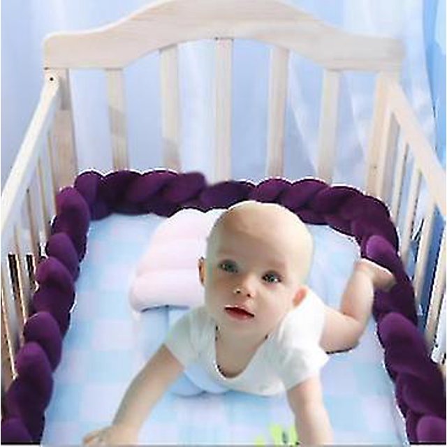 Tapicería de bebé, tira tejida, bola de punto, almohada trenzada, trenza, cama de bebé, decoración de parachoques para dormir, cama envolvente kaili Sencillez
