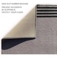 thumbnail image 2 of Playa Rug Custom Size Stripes Border Design Black&Gray Color Non-Slip Rubber Backing- 31 Inch WidexYour Choice of Length Runner Rug 28 Feet, 2 of 5