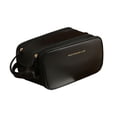 thumbnail image 1 of Bolsa de aseo colgante para viaje Yinane bolsa de afeitar para hombres cuero negro 28 cm x 16 cm x 14,5 cm, 1 of 8