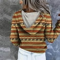 thumbnail image 4 of Moxiu Pullover for Women Hoodie Womens 2023 Hooded Fashion Casual Printed Drawstring Hoodies Loose Sweatshirts Long Sleeve Jumper Tops, 4 of 4