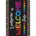 thumbnail image 3 of Smart Poly Welcome Mat with Slip Resistant Backing, 15.5" x 23.5", Everyone is Welcome Here, Hearts, Pack of 2, 3 of 3