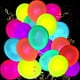 thumbnail image 1 of Globos UV de neón, paquete de 110 unidades, artículos para fiestas que brillan en la oscuridad, 1 of 7