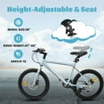 thumbnail image 5 of imerelez 20 Inch Kids Mountain Bike for Boys & Girls Ages 6-12 - 7-Speed Steel Frame, Dual Disc Brakes, 20x1.75" All-Terrain Tires, 4 Color Options,Silver, 5 of 13