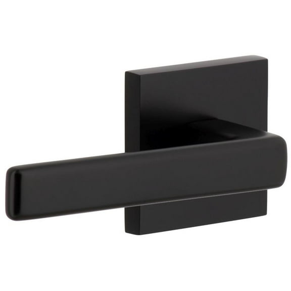 Viaggio Qadlus_Dd Quadrato Solid Brass Non-Turning Two-Sided Dummy Door Lever Set - Black