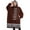 Brown Silver Football, variant on Oversized Wearable Blanket Hoodie,Brown Footballs Repeat Pattern Sherpa Blanket Hoodie with Super Pockets,Super Warm Fuzzy Pullover for Women & Men