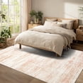 thumbnail image 2 of Area Rugs for Living Room, Homasen 6'x9' Washable Non-slip Indoor Rug Neutral Boho Pink, Soft Low Pile Stain Resistant Carpet for Bedroom, Dining Room, 2 of 9