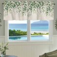 thumbnail image 3 of Valance for Windows,Vintage Eucalyptus Leaves Valances Curtain Rod Pocket Valance for Kitchen Bedroom Living Room Bathroom,Summers Plants on Linen Short Curtains Window Treatment 54x18in, 3 of 9
