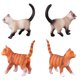 thumbnail image 4 of Gwong Juguete Simulación Mini Cats Kitty Figura Modelo Estatua Inicio Ornamentos Regalo Niños Juguete Gwong 30003787, 4 of 7