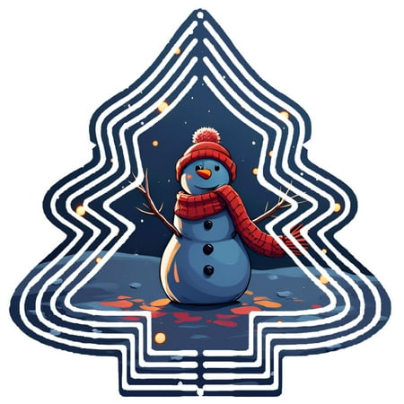 Metal Hanging Christmas Tree Wind Decorations – Festive Garden Spinners with Concentric Circle Design for Yard and Garden Decor Metal Hanging Christmas Tree Wind Decorations – Festive Garden Spinners with Concentric Circle Design for Yard and Garden Decor