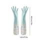 thumbnail image 3 of Guantes impermeables de goma para fregar platos 2 pares medianos | Puño largo de 19 pulgadas | Bandadas forradas | Palma en relieve antideslizante | Azul Verde Rosa | Guantes de limpieza doméstica, 3 of 6