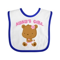 Inktastic Nana Girl Baby Bear Girls Baby Bib