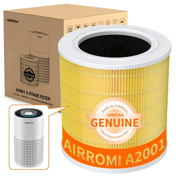 Filtro de repuesto HEPA AIRROMI A2001 para purificador de aire, paquete de 1
