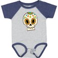 thumbnail image 3 of Inktastic Smiling Sugar Skull for Day of the Dead Boys or Girls Baby Bodysuit, 3 of 5