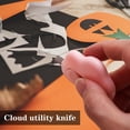 thumbnail image 3 of Cute Mini Box Cutter Cloud Shaped Utility Retractable Letter Opener with Key Chain Hole Portable Pocket Carton Envelope Slitter Small Paper Cutter Stationery Art Supplies elegantly, 3 of 12