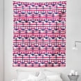 thumbnail image 1 of Harbour Stripe Tapestry, Blue Anchors on Horizontal Paintbrush Stripes Marine Graphic, Fabric Wall Hanging Decor for Bedroom Living Room Dorm, 5 Sizes, Dark Blue Magenta White, by Ambesonne, 1 of 1