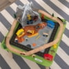KidKraft Rocky Mountain Wooden Train Set & Table with 50 Pieces and Built-in Storage