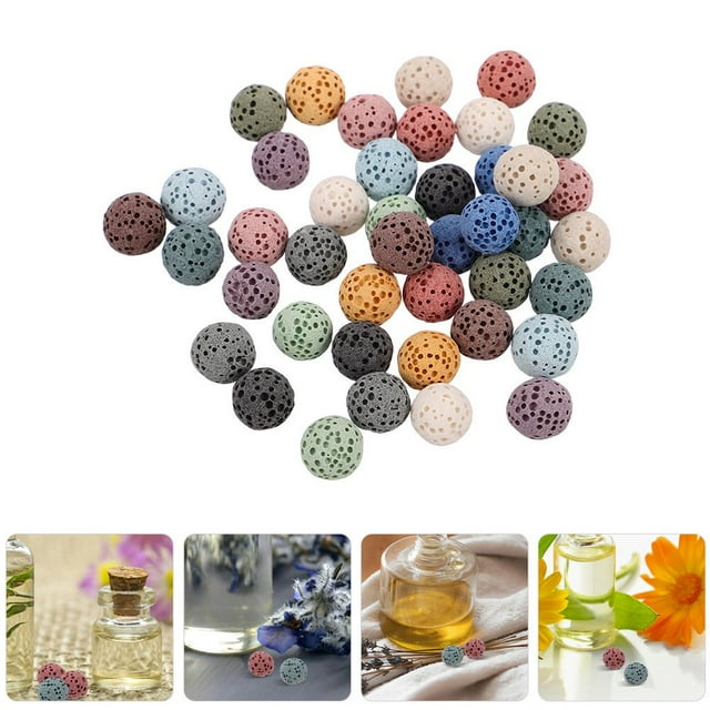 CUITING 42Pcs Essential Oil Diffuser Stone Aromatherapy Beads Car Use Home Decor Office Supplies