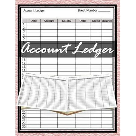 Accounting Ledger : 120 Pages, Size 8.5 X 11 Inches (Double-Sided), Journal Business Financial Record Notebook, Accounting Paper, Quality Paper, Date, Account, Memo, Debit, Credit, Balance, Perfect Binding, (Best Credit Balance Transfer Offers)