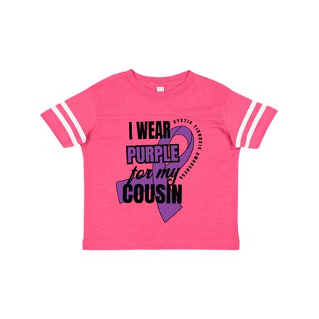 

Inktastic I Wear Purple For My Cousin Cystic Fibrosis Awareness Gift Toddler Boy or Toddler Girl T-Shirt