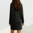 thumbnail image 5 of larppty Women Oversized Sweater Dress Turtleneck Batwing Long Sleeve Ribbed Knit Loose 2025 Fall Winter Casual Short Dress（Black，XL）, 5 of 8