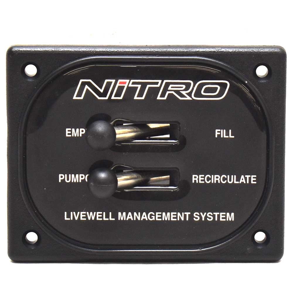 Nitro Boat Livewell Toggle Switch Panel 62522 4 1/2 x 3 1/2 Inch