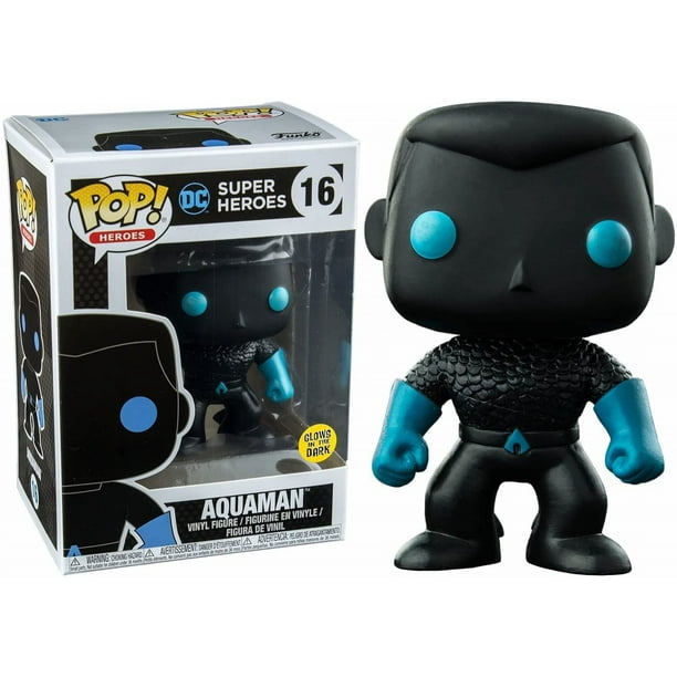 ¡Funko Pop! Vinilos Funko Liga de la Justicia Aquaman Silhouette Resplandor en la oscuridad Entretenimiento Exclusivo